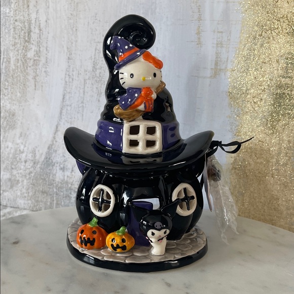 Hello Kitty Other - Hello Kitty Witch House Decor - Black, Purple, and Orange